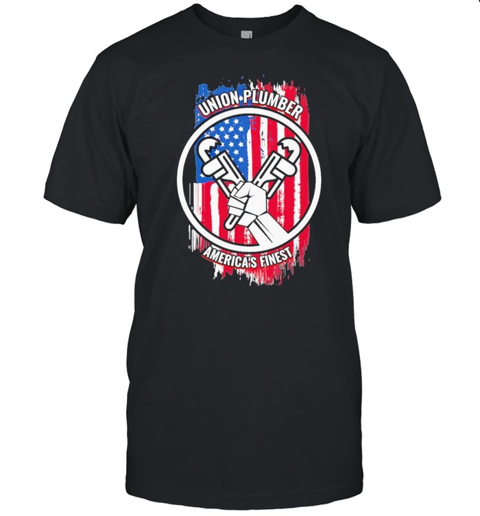 Union plumber Americas finest American flag shirt Classic Men's T-shirt