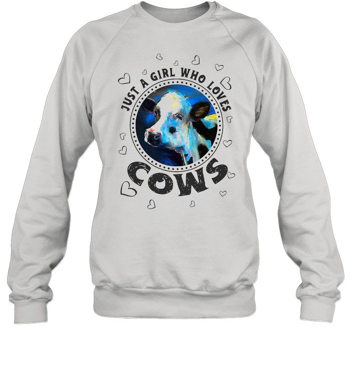 Just A Girl Who Loves Cows Square Magnet Vintage T-shirt Unisex Sweatshirt