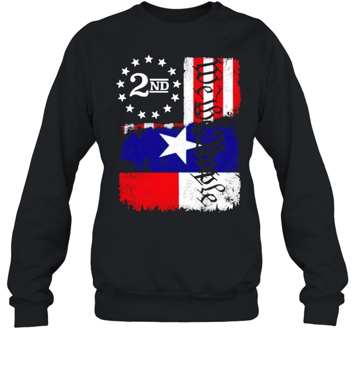 Texas Blended 2A Flag shirt Unisex Sweatshirt