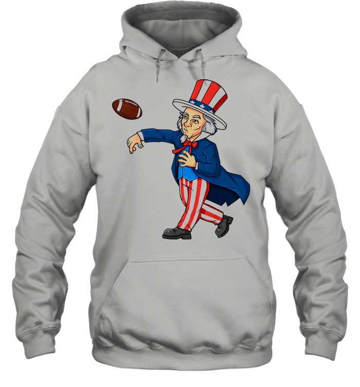 Uncle Sam Football 4th Of July Patriotic Unisex Hoodie