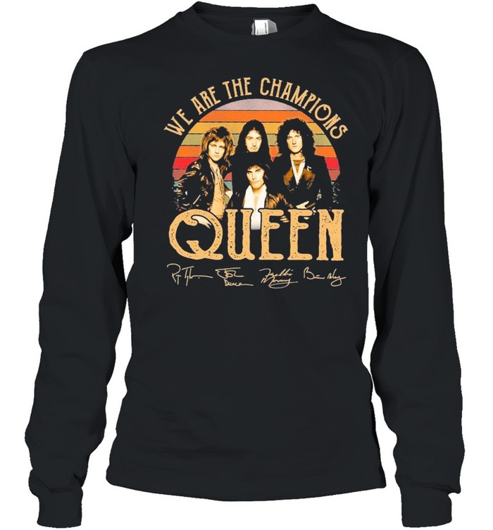 queen we are the champions t shirt