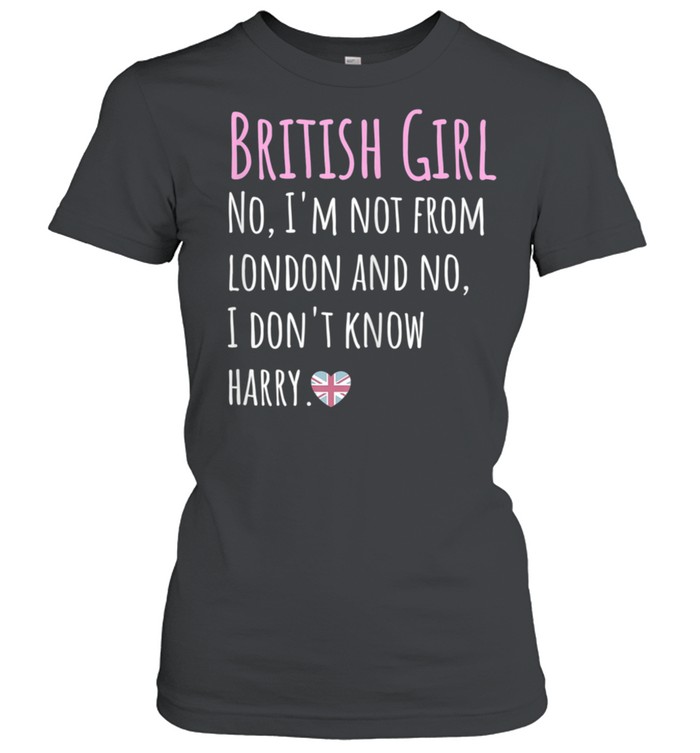 British Girl Problems Living In The USA From The UK shirt Classic Women's T-shirt