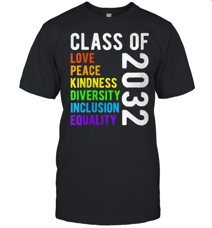 Class Of 2032 Peace Love Class Of 2032 shirt Classic Men's T-shirt