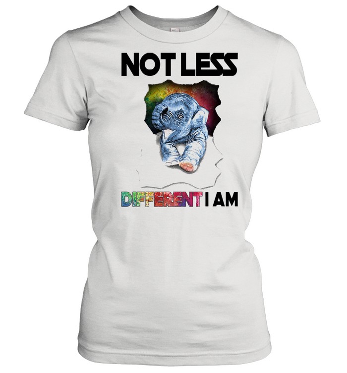 Elephant not less different I am shirt Classic Women's T-shirt