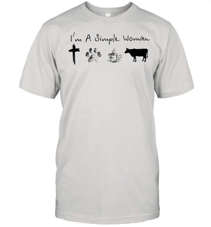 Im a simple woman Jesus dog coffee and horse shirt Classic Men's T-shirt