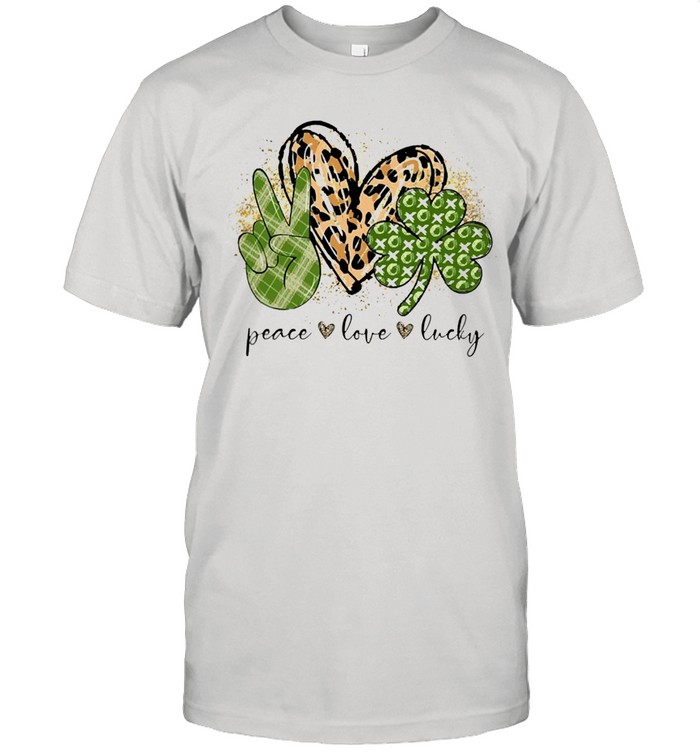 Peace Love Lucky Irish shirt Classic Men's T-shirt