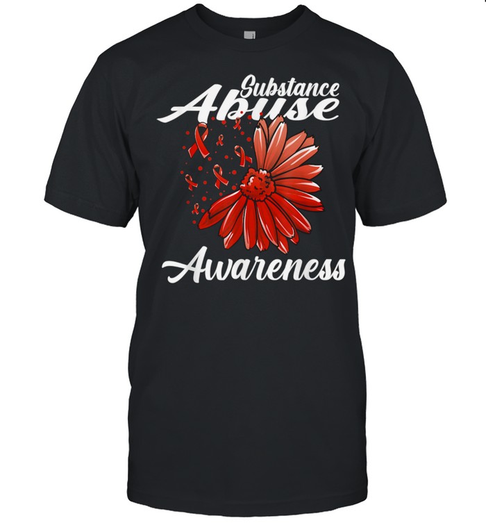Substance Abuse Awareness Detox Related Red Ribbon shirt