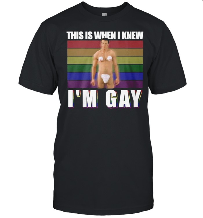 Chris Evans this is when I knew I’m gay shirt Classic Men's T-shirt