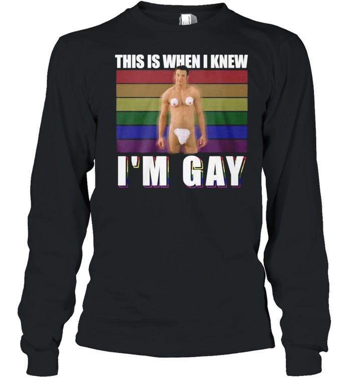 Chris Evans this is when I knew I’m gay shirt Long Sleeved T-shirt