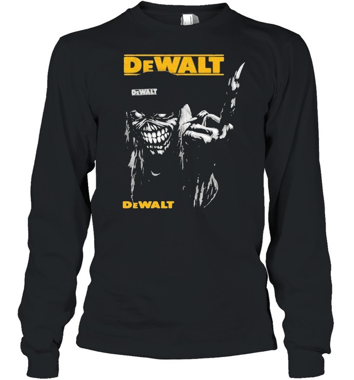 Skull Dewalt Logo Long Sleeved T-shirt