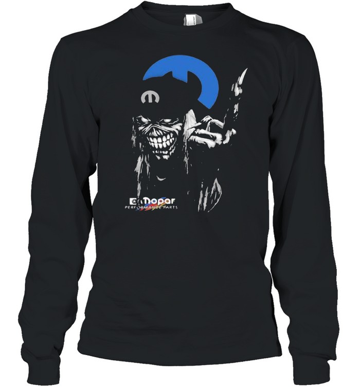 Skull Mopar Performance Cars Logo Long Sleeved T-shirt