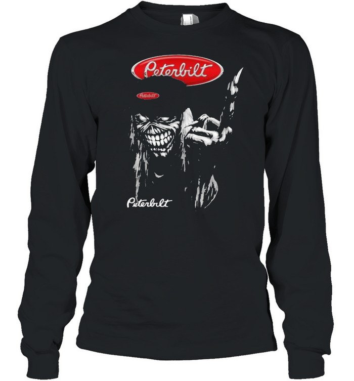 Skull Peterbilt Logo Long Sleeved T-shirt