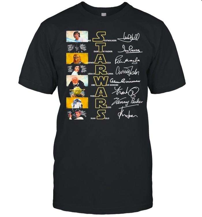 Star wars characters signature shirt Classic Men's T-shirt