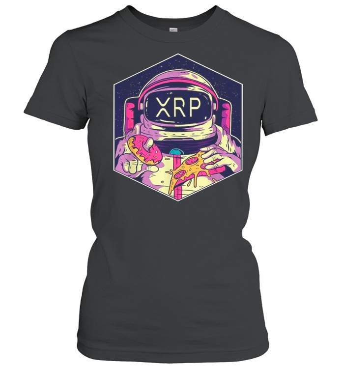 XRP Symbol Crypto Currency To The Moon Astronaut shirt Classic Women's T-shirt