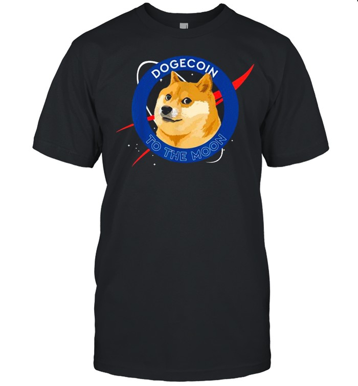 Dogecoin To The Moon Funny Crypto Meme shirt Classic Men's T-shirt