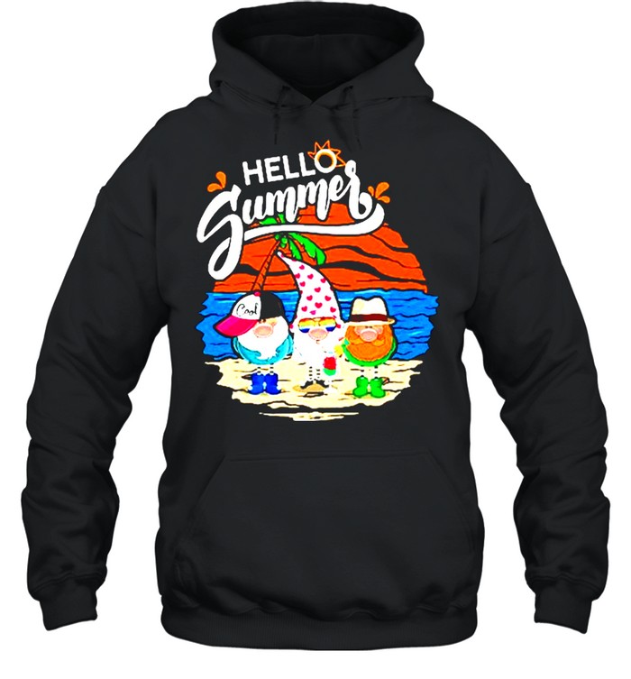 Gnomes Hello Summer shirt Unisex Hoodie