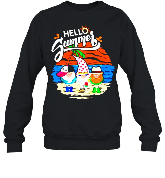 Gnomes Hello Summer shirt Unisex Sweatshirt