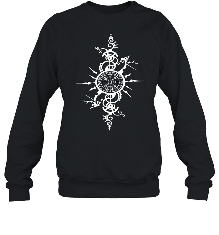 Celtic Viking Compass Vegvisir Rune Nordic Symbol T-shirt Unisex Sweatshirt