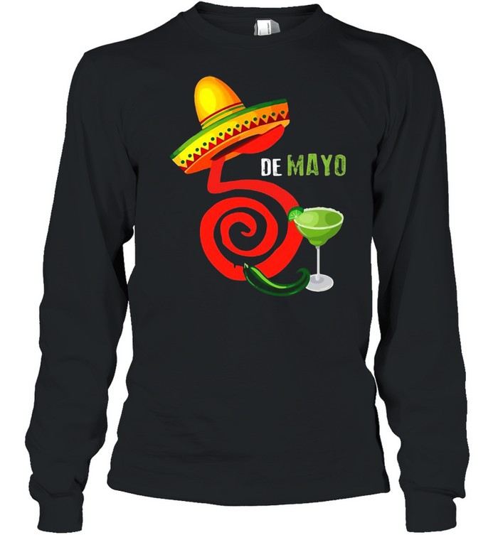 Cinco De Mayo Fiesta Camisa 5 De Mayo Viva Mexico T-shirt Long Sleeved T-shirt