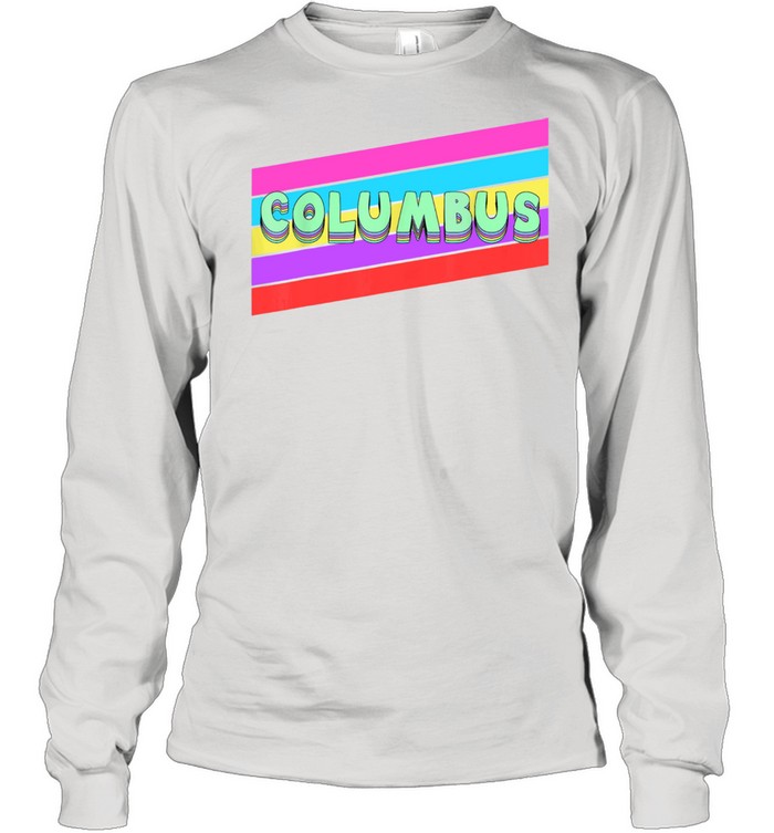 Columbus Georgia Vintage Retro Throwback shirt Long Sleeved T-shirt