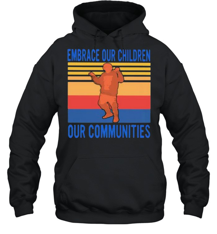 Embrace Our Children Out Communities Vintage Unisex Hoodie