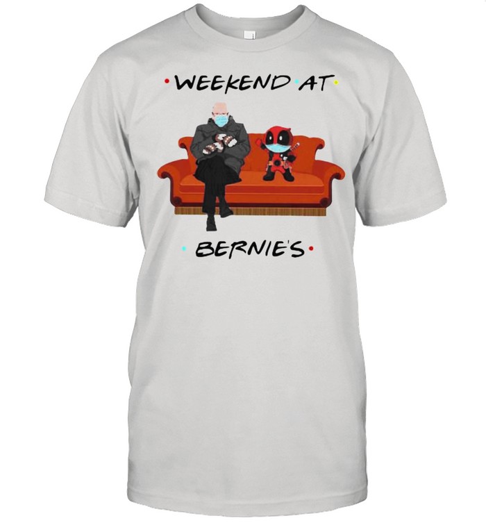 Weekend At Bernies Old Man And Deadpool Wear Mask Classic Men's T-shirt