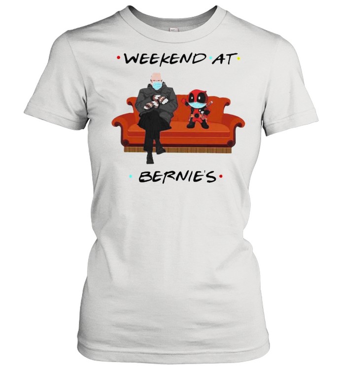 Weekend At Bernies Old Man And Deadpool Wear Mask Classic Women's T-shirt