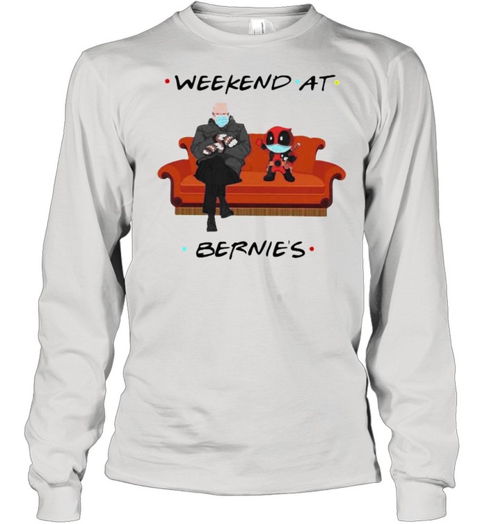 Weekend At Bernies Old Man And Deadpool Wear Mask Long Sleeved T-shirt