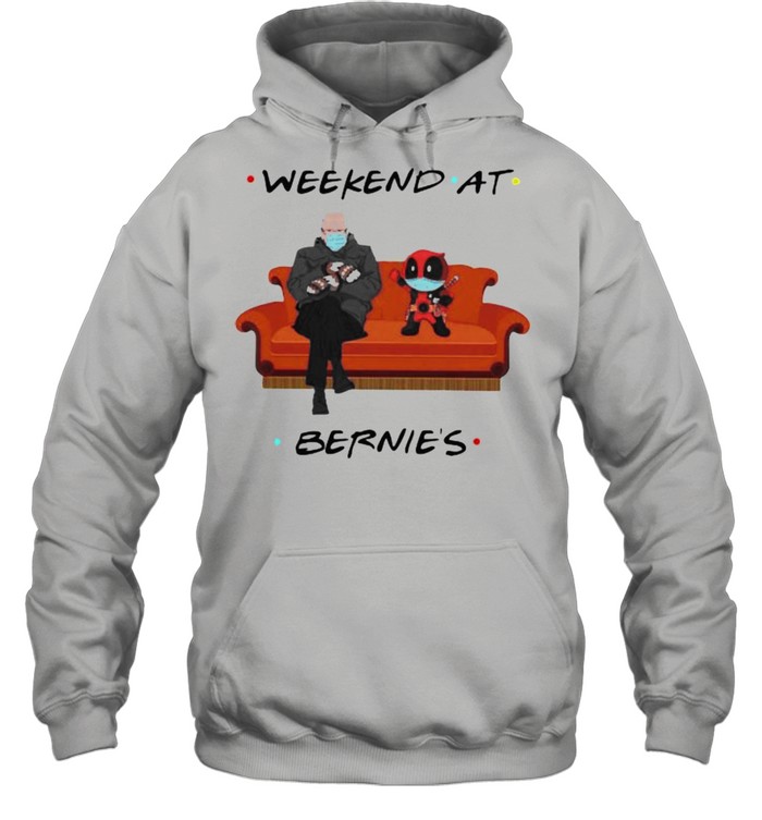 Weekend At Bernies Old Man And Deadpool Wear Mask Unisex Hoodie