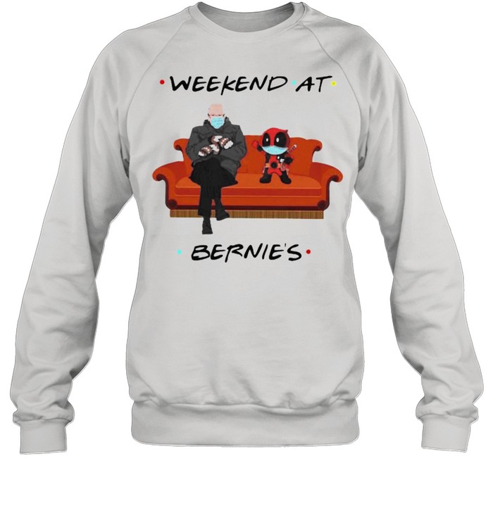 Weekend At Bernies Old Man And Deadpool Wear Mask Unisex Sweatshirt