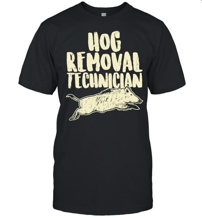 Hog Removal Technician Wild Boar Pig Hunt Hunter Dad Langarmshirt shirt