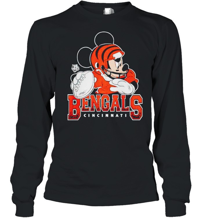 In October we wear pink and watch Cincinnati Bengals Mickey Disney shirt,  hoodie, sweater, long sleeve and tank top