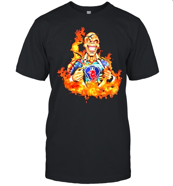 Skull Fire With Scania Logo Shirt