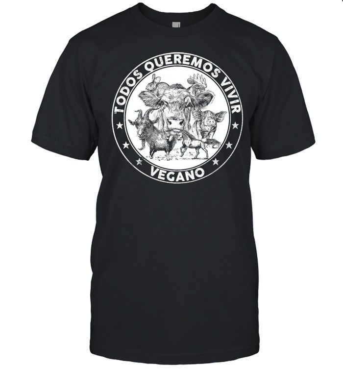 Horse todos queremos vivir vegano shirt