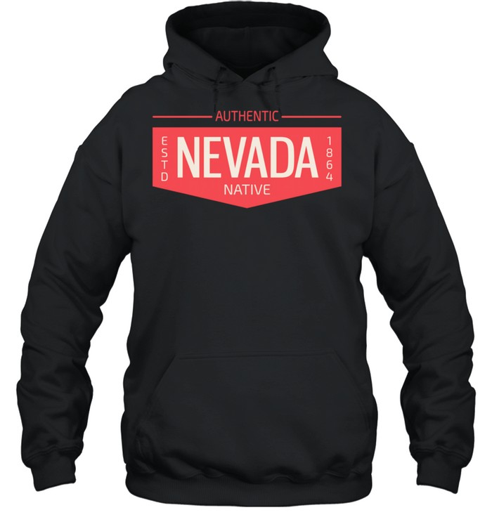 Nevada Native Authentic Patch Badge Flag Logo shirt Unisex Hoodie