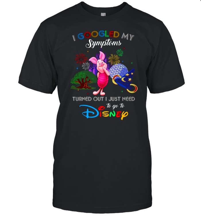 I Googled My Symtoms Disney Piglet shirt Classic Men's T-shirt