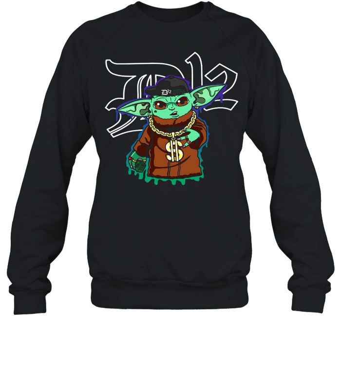 D12 Baby Yoda Rock Band And Money Peace 2021 shirt Unisex Sweatshirt