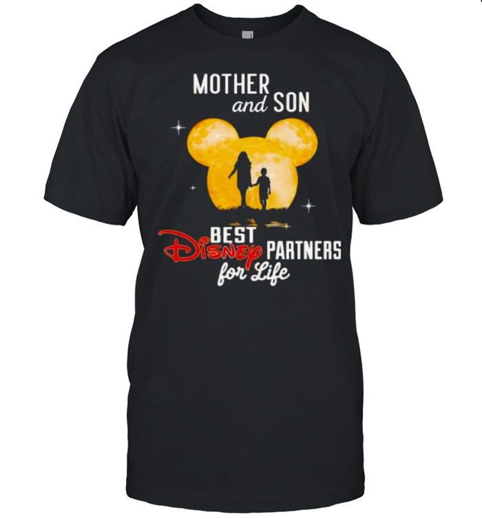Mother And Son Best Disney Partners For Life Moon Mickey Disney  Classic Men's T-shirt