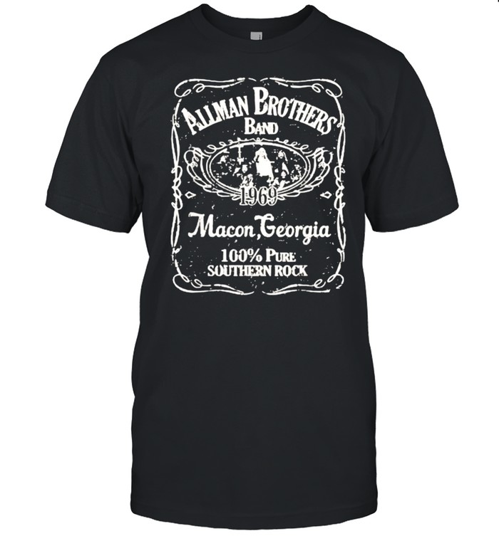 Allmans Brothers Funny Liquor Label Shirt