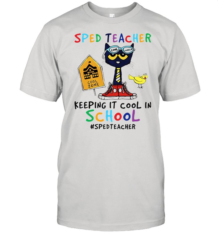 Cat Sped Teacher Zone Keeping It Cool In School #Sped Teacher T-shirt Classic Men's T-shirt
