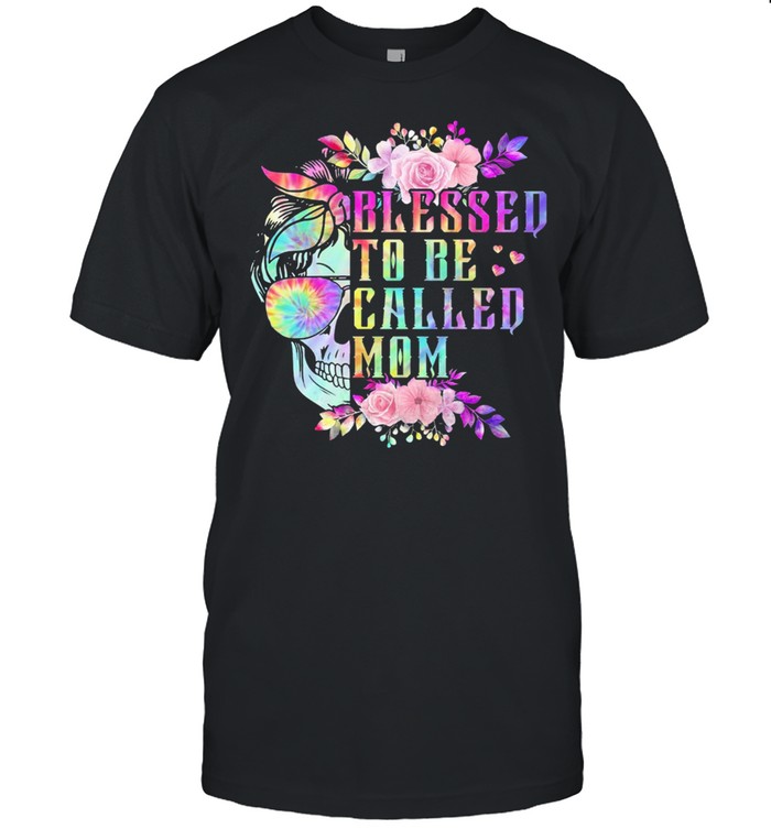 Skull blessed to be called mom shirt Classic Men's T-shirt