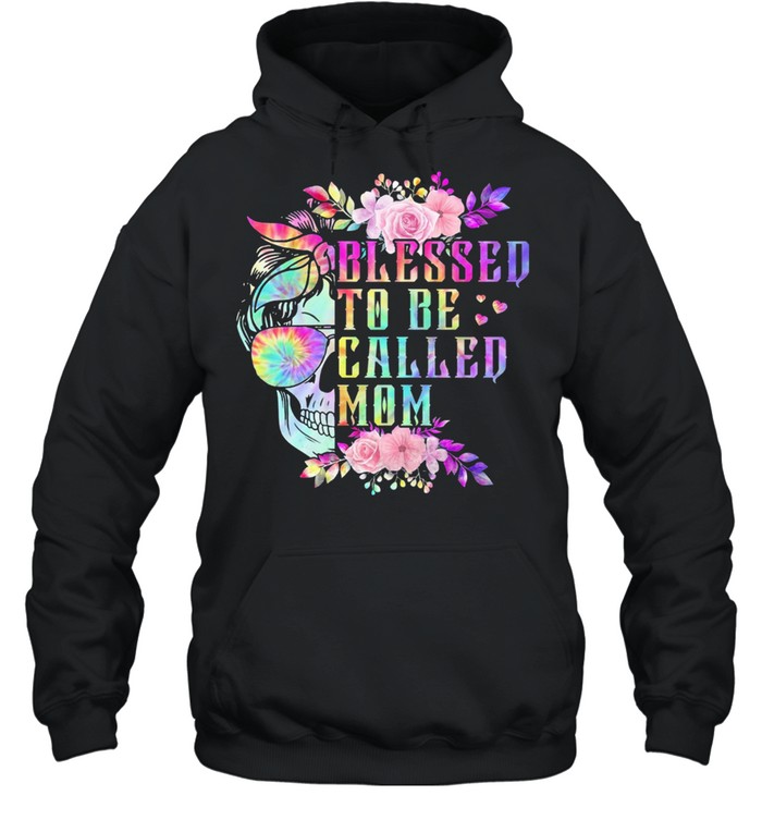 Skull blessed to be called mom shirt Unisex Hoodie