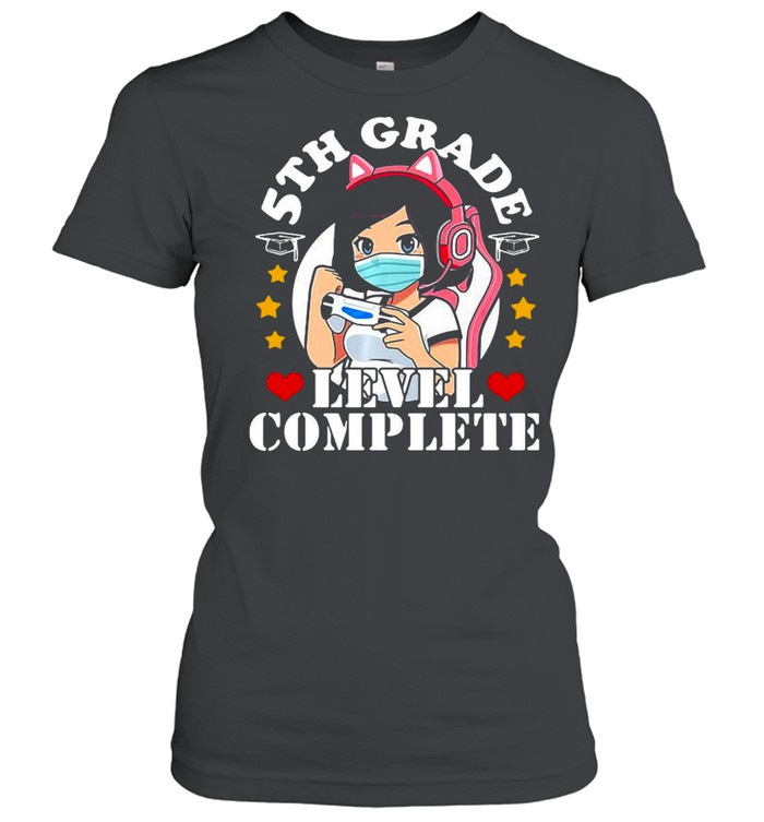 2021 5Th Grade Graduation Girl Loves Anime Gaming Girls T-shirt Classic Women's T-shirt