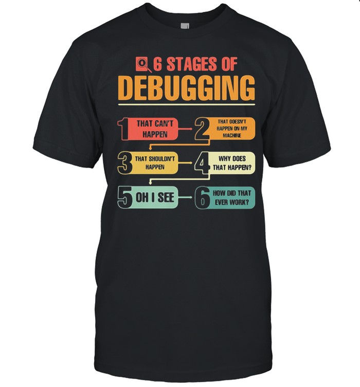 6 Stages Of Debugging Color Classic Men's T-shirt