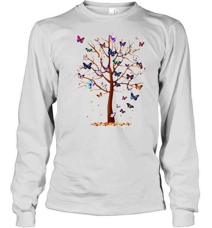 Butterfly Tree Beautiful T-shirt Long Sleeved T-shirt