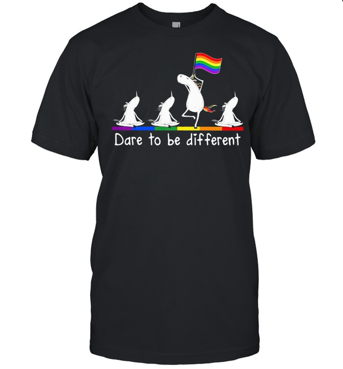 Dare To Be Different LGBT Unicorn Shirt
