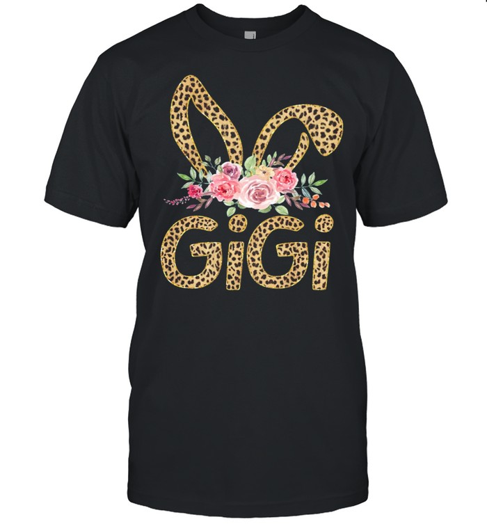 Flower GiGi Leopard Bunny shirt