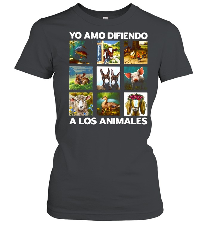 Yo Amo Difiendo A Los Animales T-shirt Classic Women's T-shirt