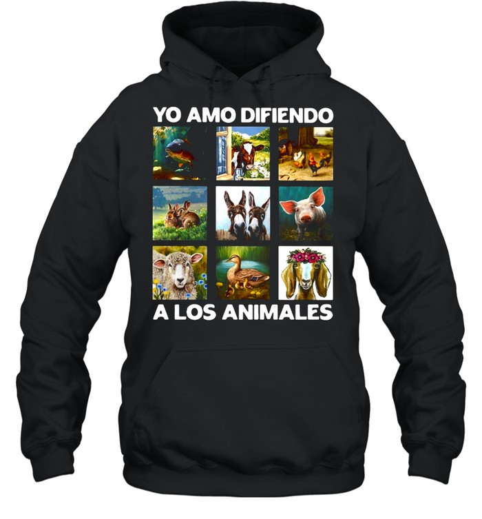 Yo Amo Difiendo A Los Animales T-shirt Unisex Hoodie