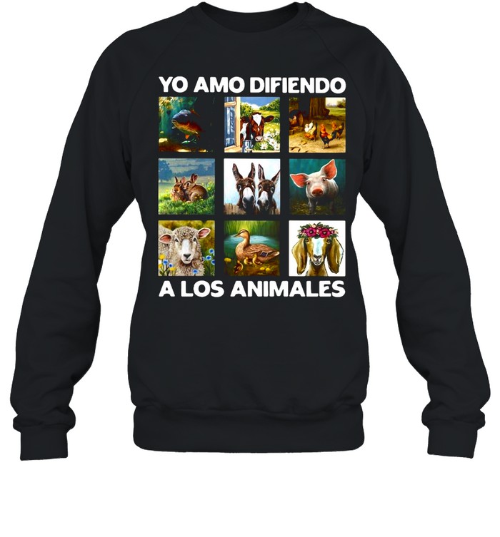 Yo Amo Difiendo A Los Animales T-shirt Unisex Sweatshirt